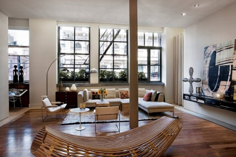 wohnzimmer-modern-dielenboden-deko-ideen-möbel-wohndesign-trend