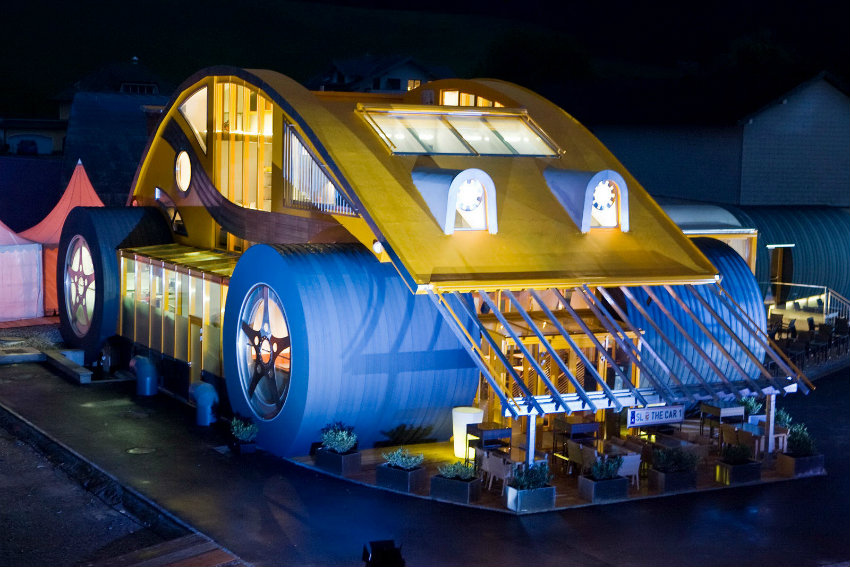Ausgefallende Architektur – VW Beetle Restaurant in Österreich