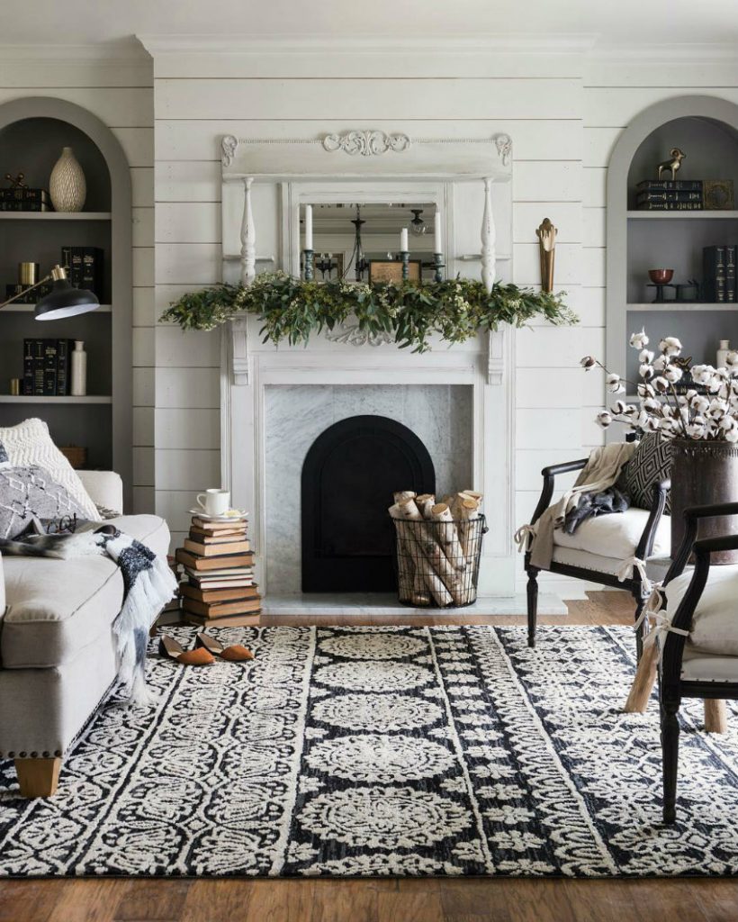 Gemütliche Wohnzimmer Ideen für warmes Weihnachten zu Hause